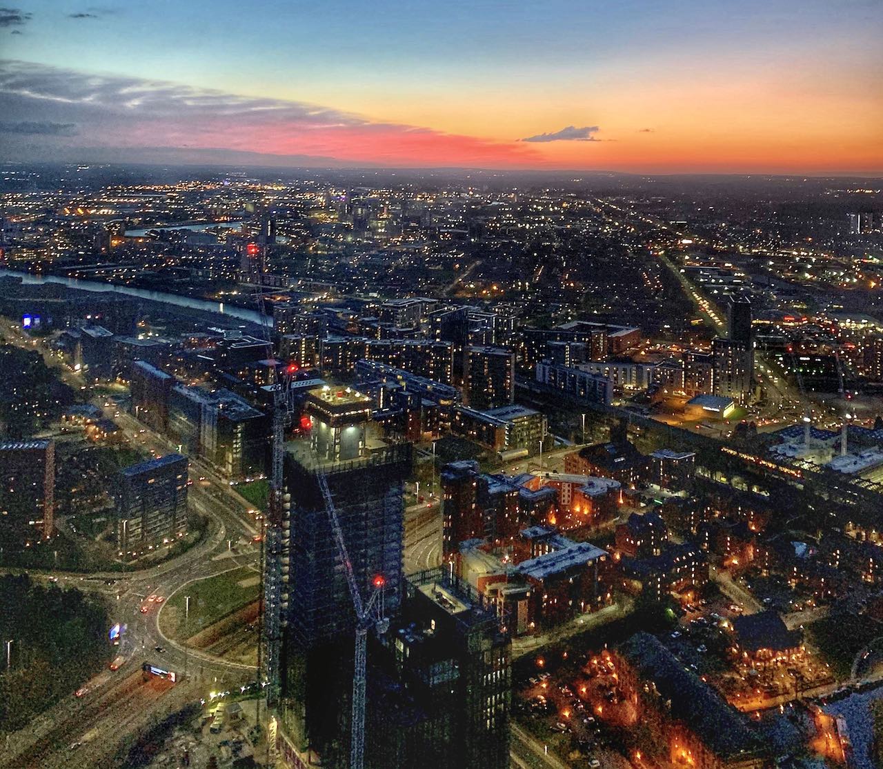 Deansgate Square view of Manchester